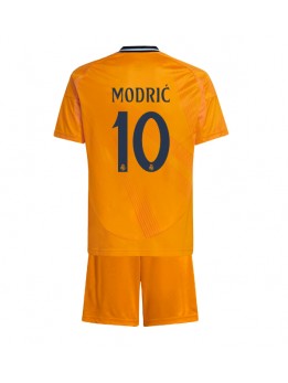 Real Madrid Luka Modric #10 Dječji Gostujuci Dres kompleti 2024-25 Kratak Rukavima (+ kratke hlače)